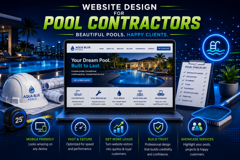 pool company web design