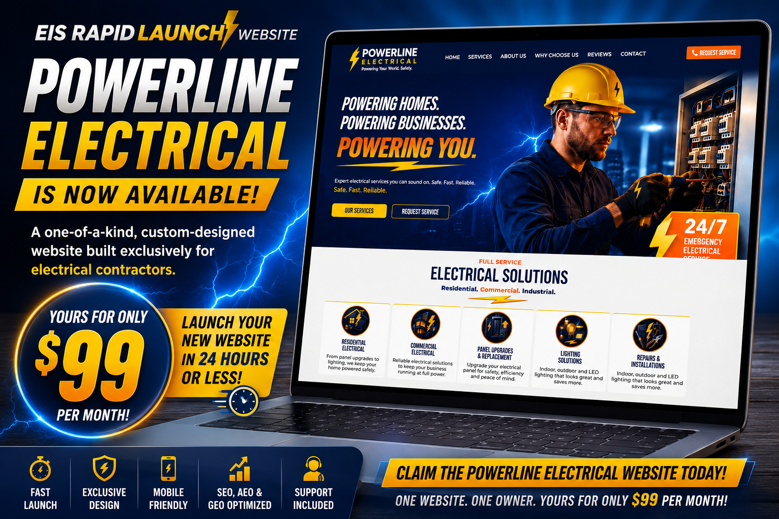 powerline electrical eis rapid launch website