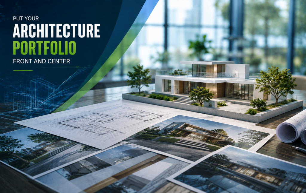 put your architecture portfolio front and center