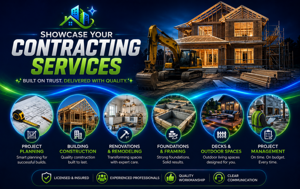 showcase you r contracting services