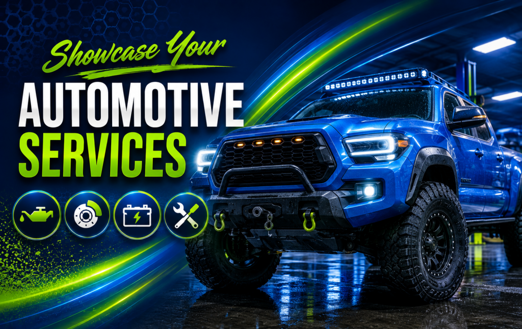 showcase your automotive services