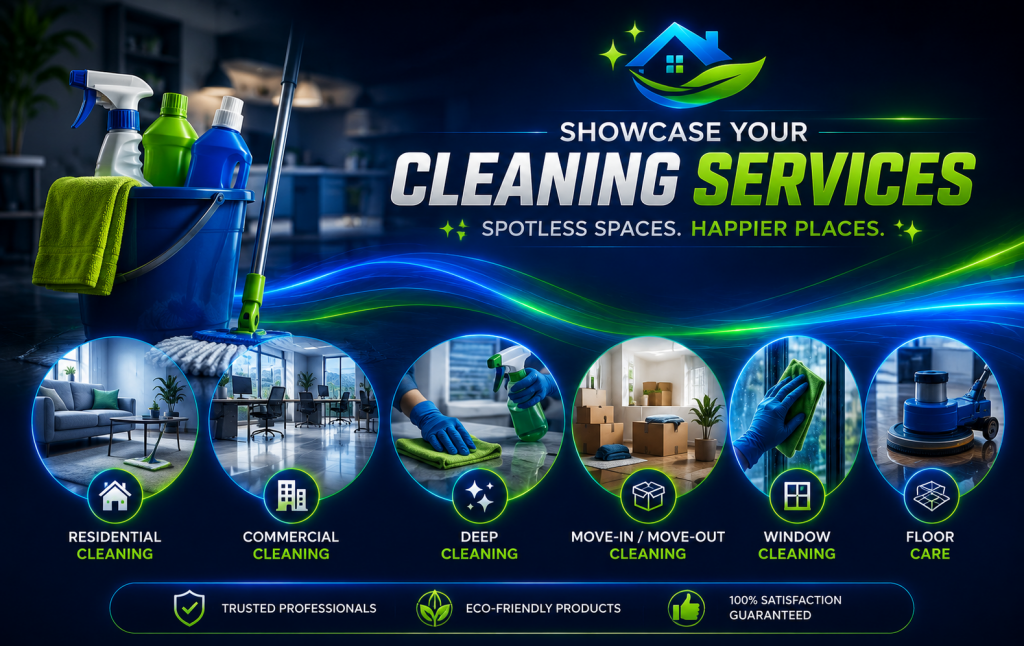 showcase your cleaning services