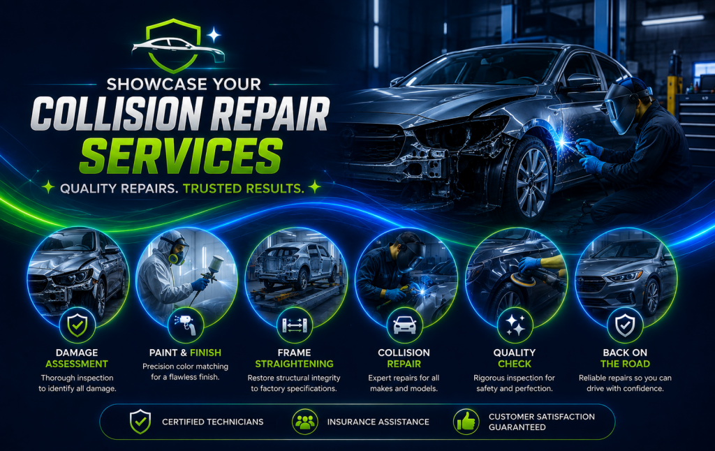 showcase your collision repair services