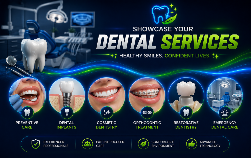 showcase your dental services