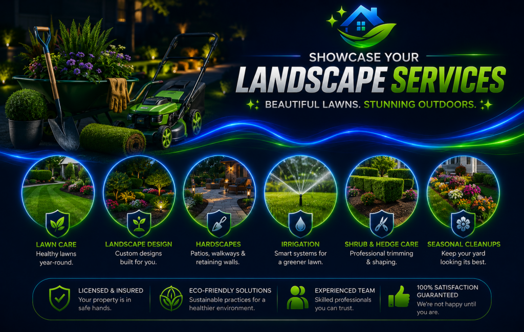 showcase your landscape services