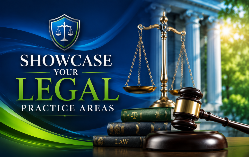 showcase your legal practice areas
