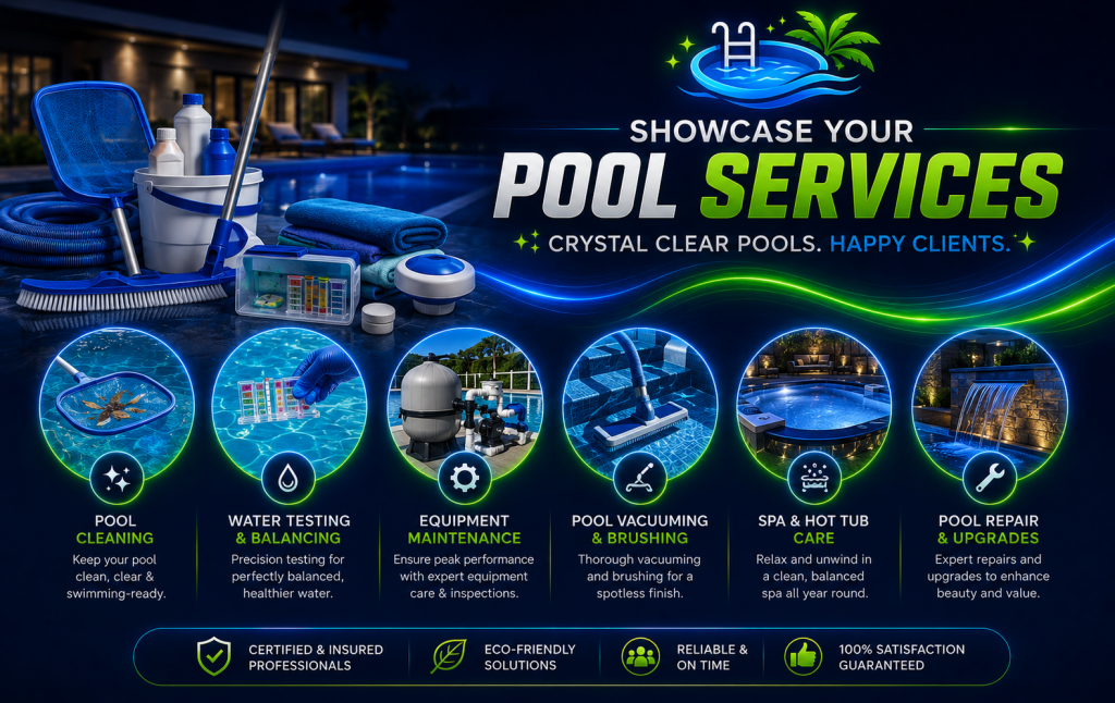 showcase your pool services