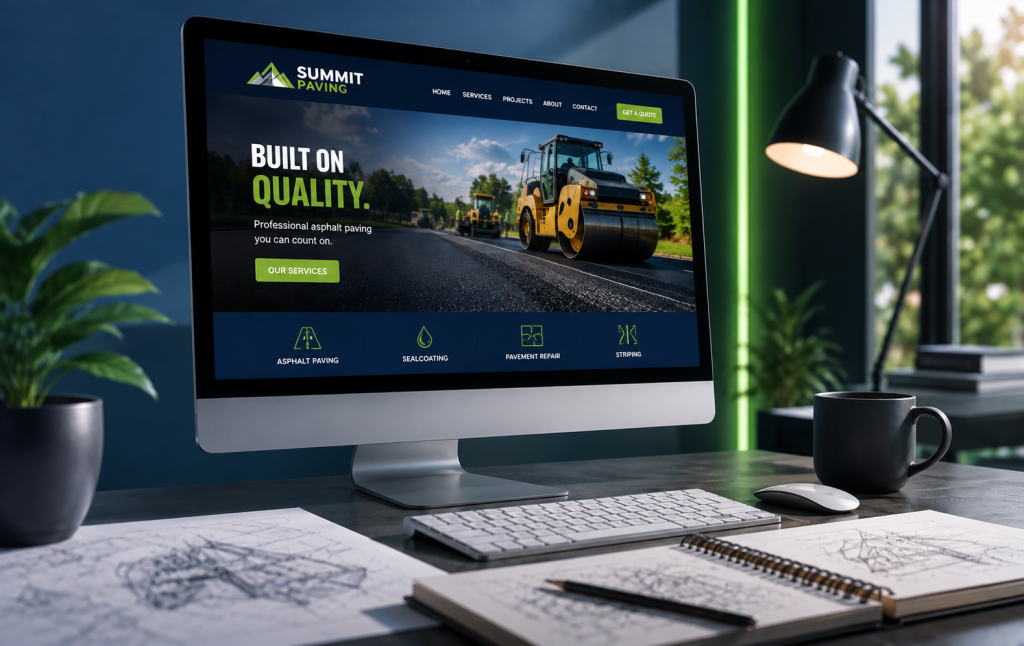 website design for asphalt paving companies