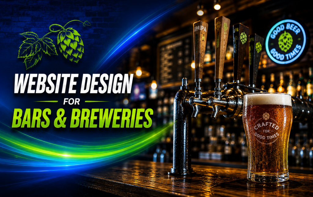 website design for bars and breweries