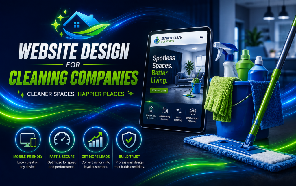 website design for cleaning companies