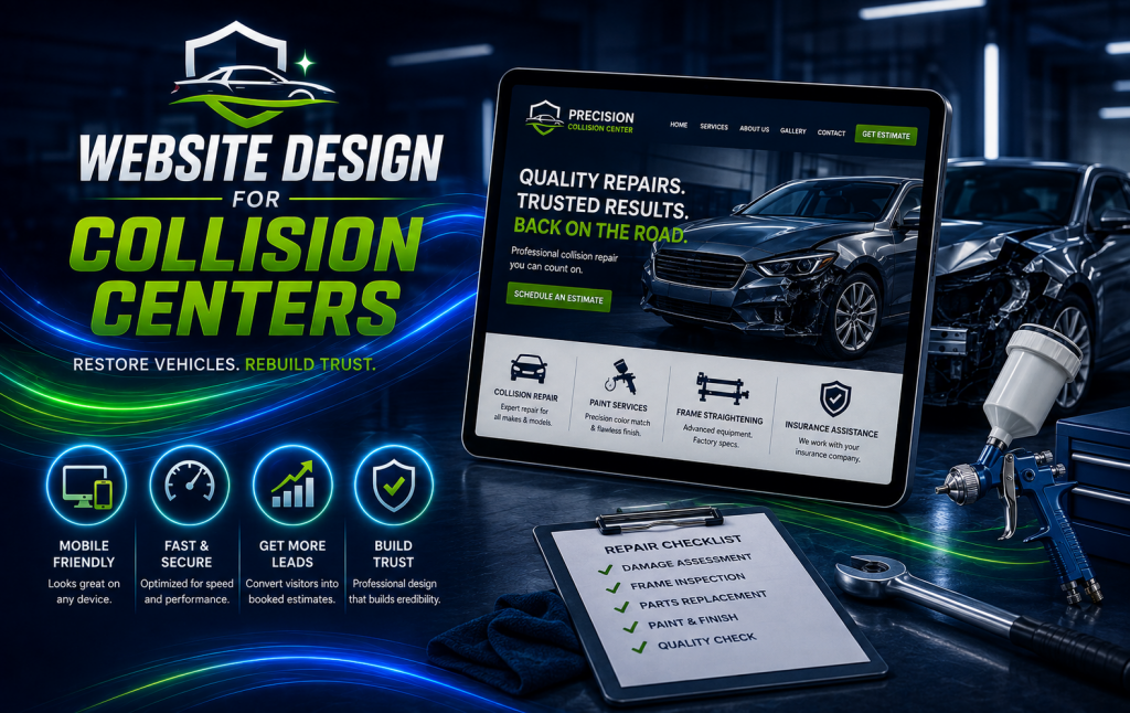 website design for collision centers