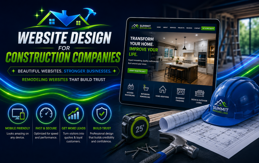 website design for construction companies