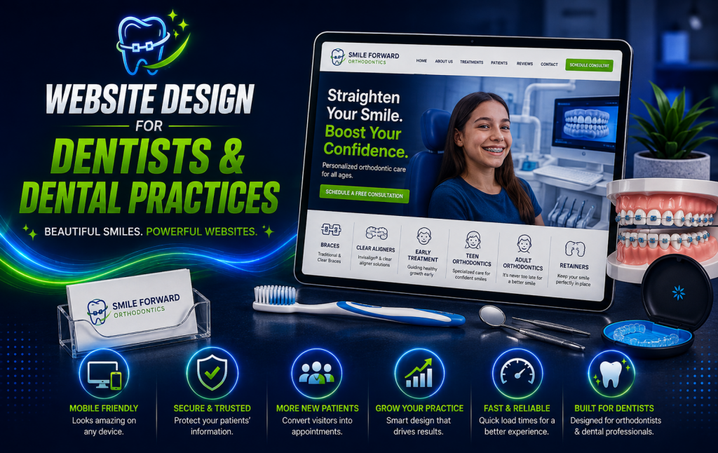 website design for dentists and dental practices