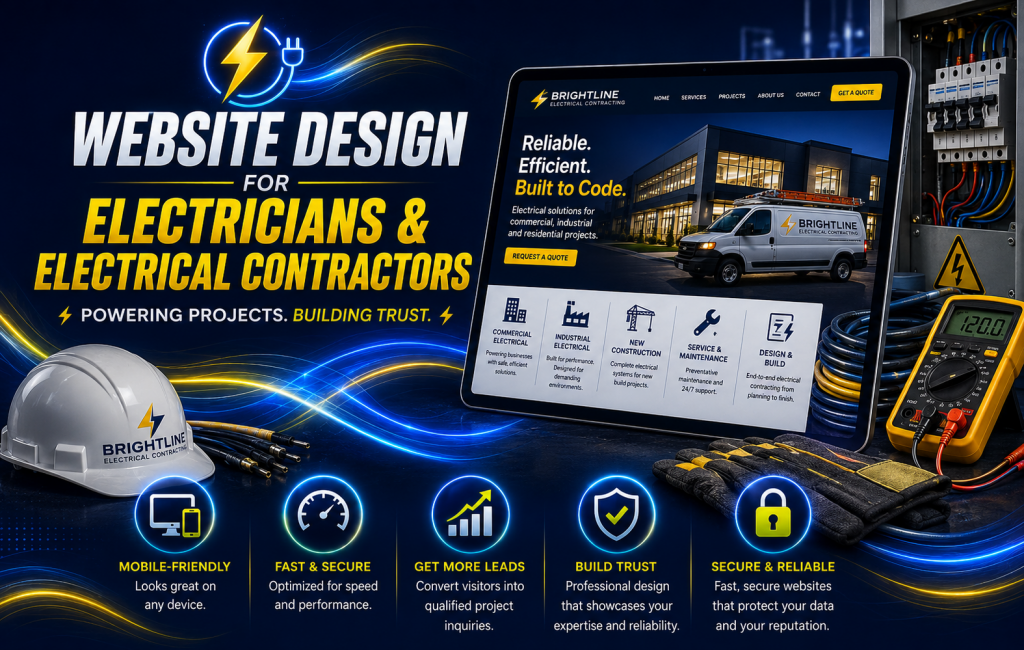 website design for electricans and electrical contractors