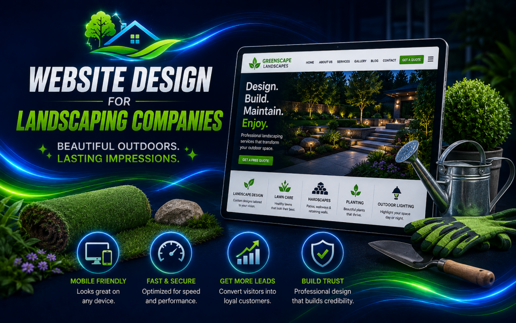 website design for landscaping companies