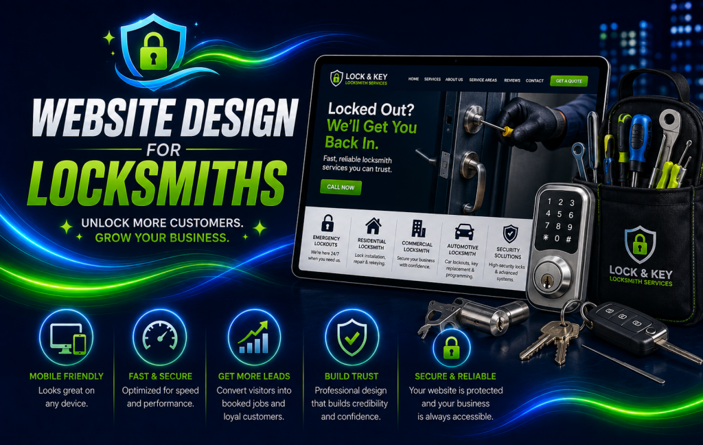 website design for locksmith companies