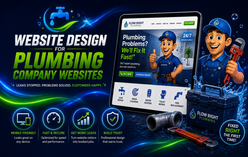 website design for plumbers and plumbing companies